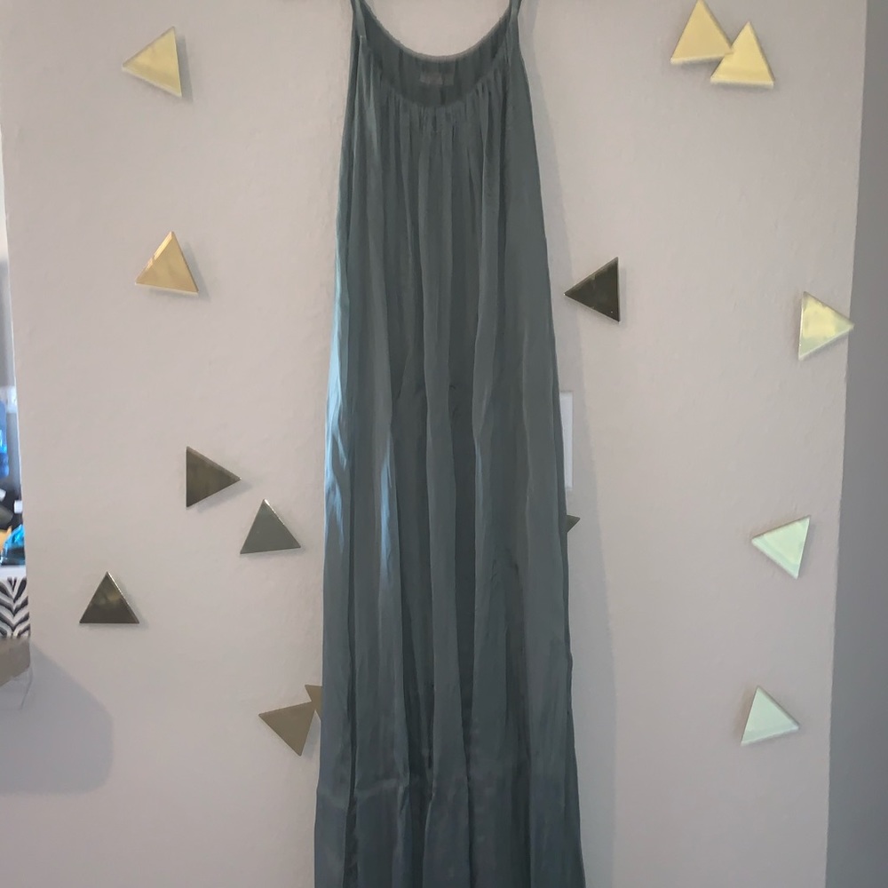 Italian sage green maxi dress One Size